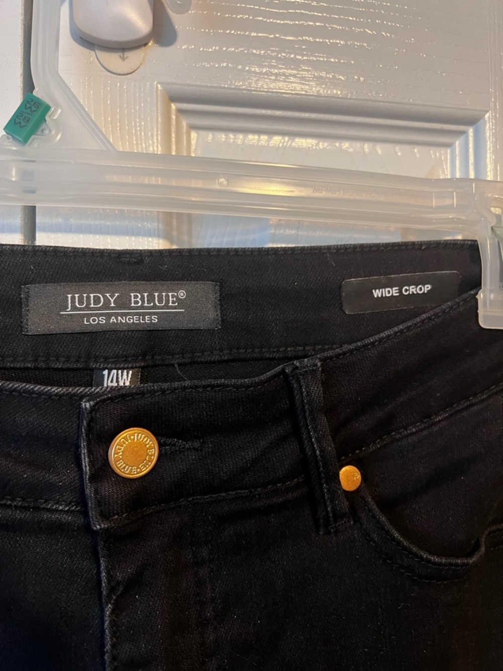 Judy Blue Black High-Rise Wide-Leg Jeans - Picture 4 of 9